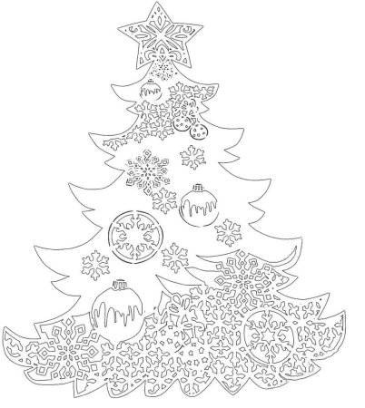 Елочка для украшения окна