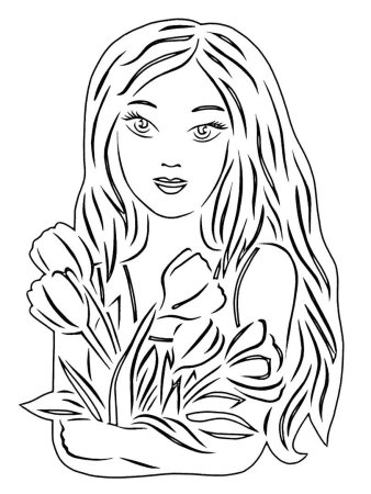 Вытынанки девочка