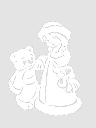 Сказочные трафареты на новый год