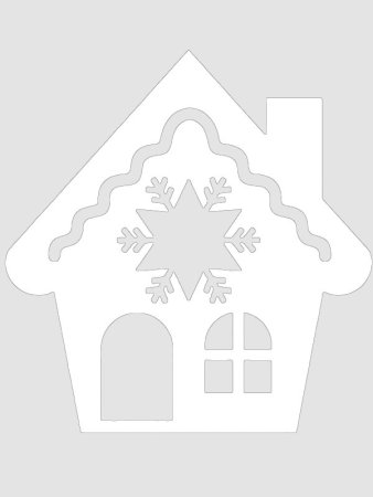 Вытынанка домик