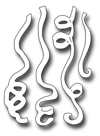 Трафарет серпантина на окно