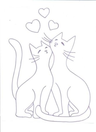 Трафарет кота