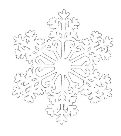 Красивые снежинки вытыканки