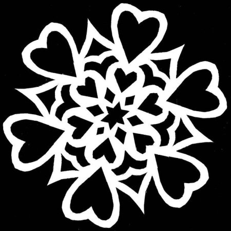Ажурные снежинки для вырезания