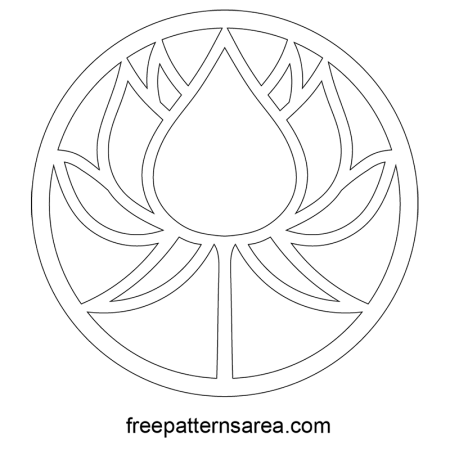 Лотос DXF