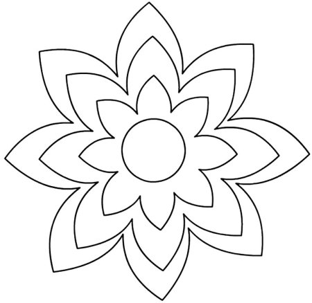Лотос вырезанка