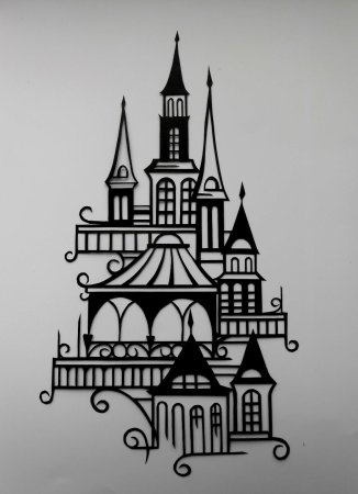 Готический замок силуэт