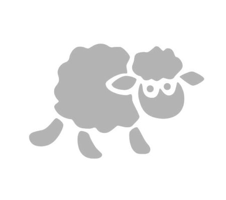 Вытынанка корова на окно