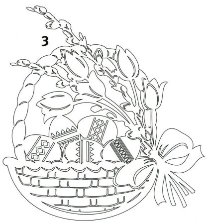 Корзинки вытынанки
