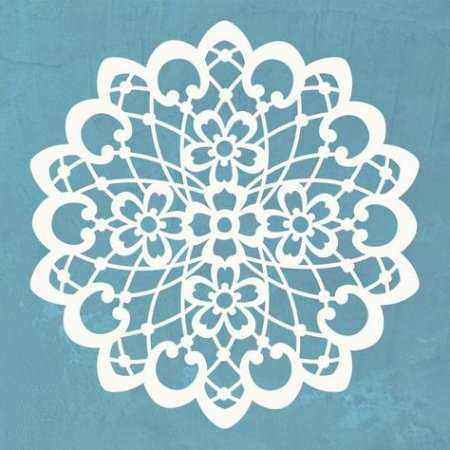 Трафарет кружевной салфетки