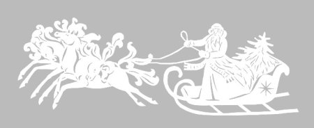 Дед Мороз силуэт