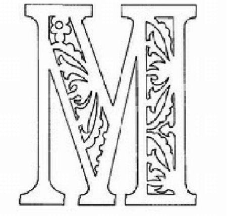 Буквы резные красивые для вырезания