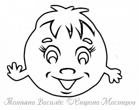 Вытынанки на окна Колобок