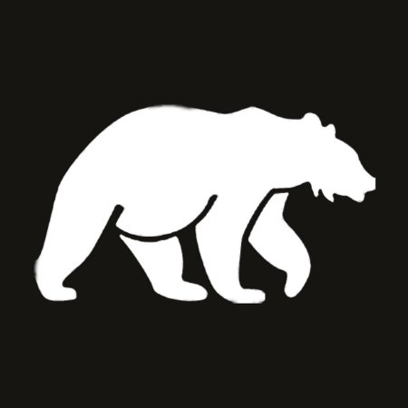 Трафарет медведя
