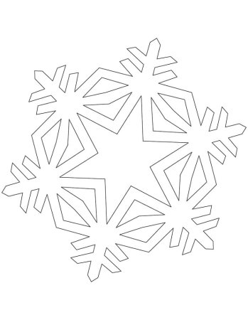 Новогодние снежинки трафареты