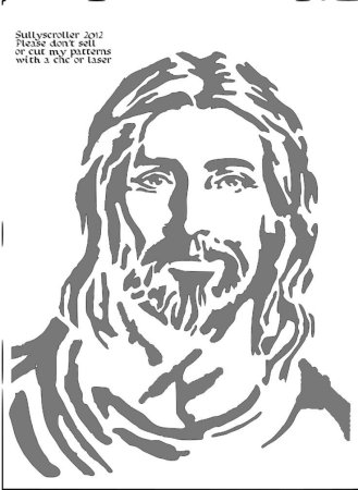 Иисус трафарет