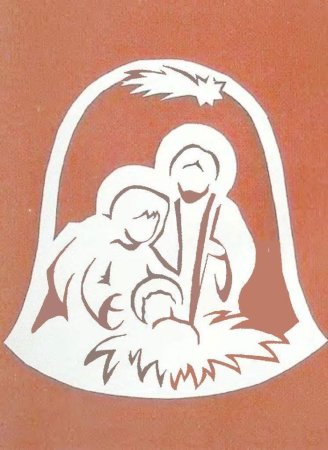 Трафарет Рождество