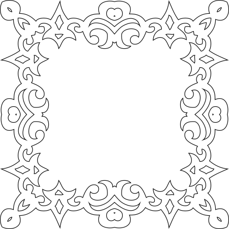 Рамка трафарет