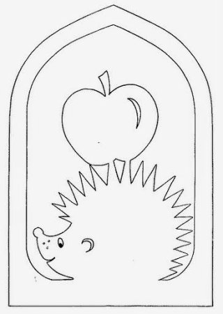 Вытынанки Ежик