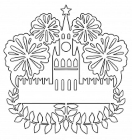 Салют из бумаги на окно