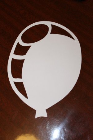 Вытынанка воздушный шарик