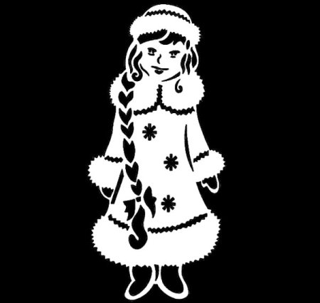 Снегурочка раскраска для детей