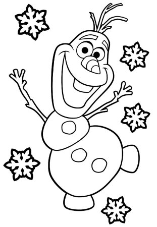 Olaf Summer Song Coloring