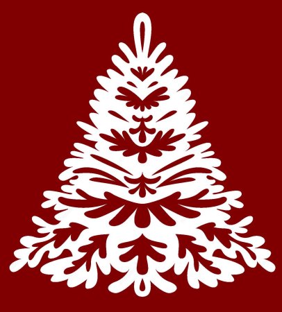 Вытынанки елка