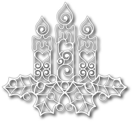 Вытынанка Новогодняя свеча