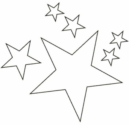 Трафареты на окна новогодние звезды