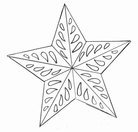 Новогодние звезды для вырезания