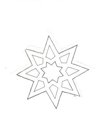 Новогодние трафареты звезды
