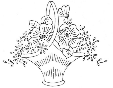 Вытынанка букет цветов