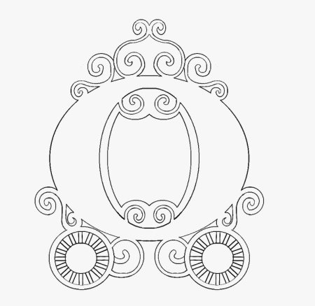 Трафарет кареты для вырезания