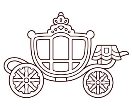 Карета Золушки раскраска