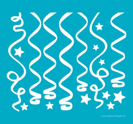 Вытынанка новогодний серпантин