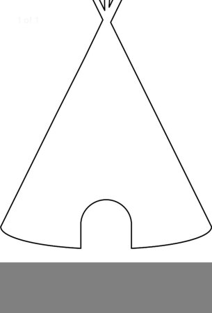 Вигвам раскраска для детей