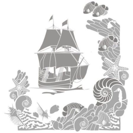 Морские трафареты для вырезания