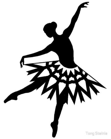 Балерины трафареты для вырезания снежинок