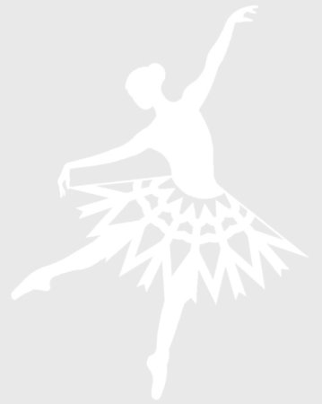 Вытынанка балерина