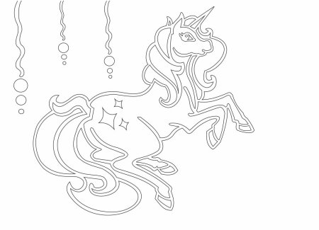 Пони трафарет для вырезания