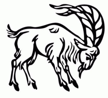 Олененок трафарет