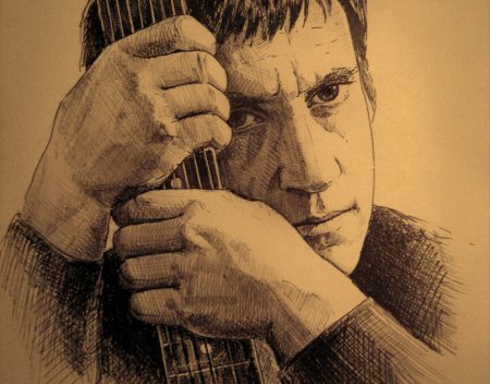 Рисунок карандашом Владимир Семёнович Высоцкий