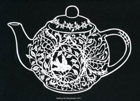 Вытынанка чайник