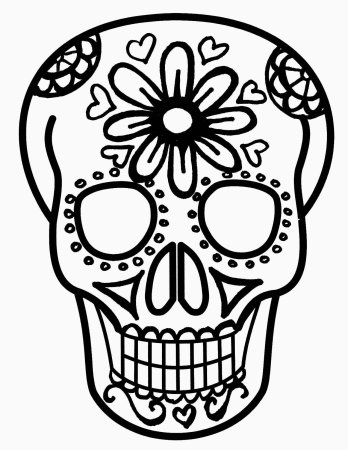 Череп вытынанка