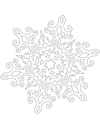 Вытынанки снежинки ажурные