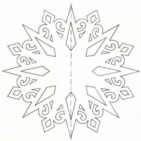 Ажурные снежинки на окна