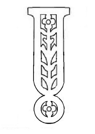 Восклицательный знак вытынанка на окно