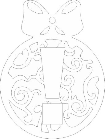 Трафарет знак восклицания