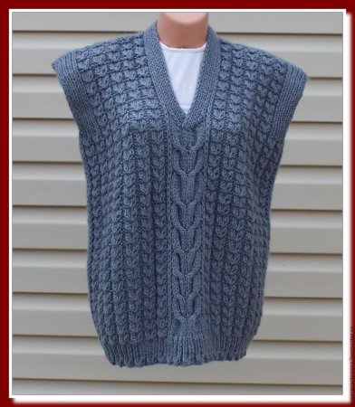 Простая безрукавка спицами